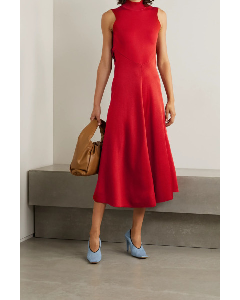 Fashion Union knitted midi dress with cut out back Fashion Union knitted midi dress with cut out back