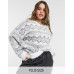 Wednesday's Girl Curve jumper in diamond knit