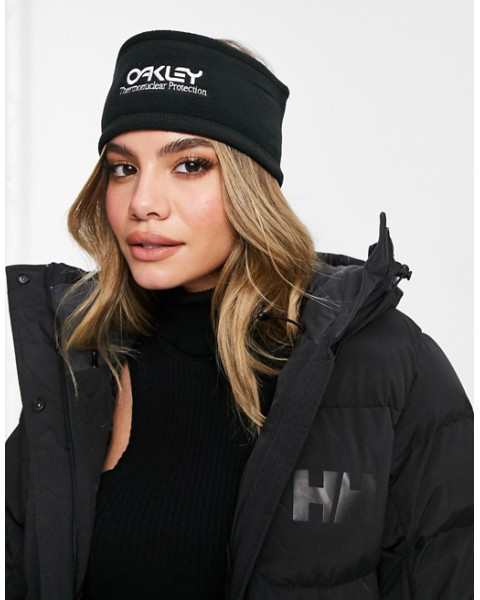 Oakley logo sherpa headband in black