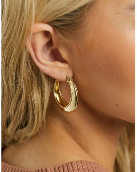 Pilgrim gold-plated small hoops