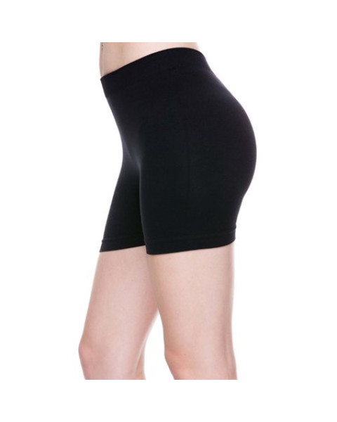 HIIT ribbed seamless legging shorts in black