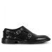 H by Hudson wych woven loafers in black leather