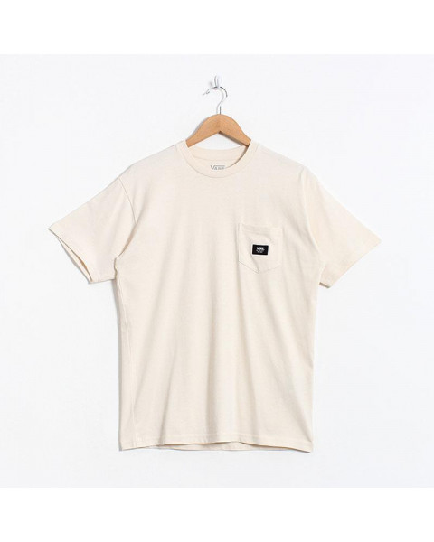 Vans Woven Patch Pocket t-shirt in cream